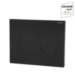 Lunar Dual Flush Control Plate - Black