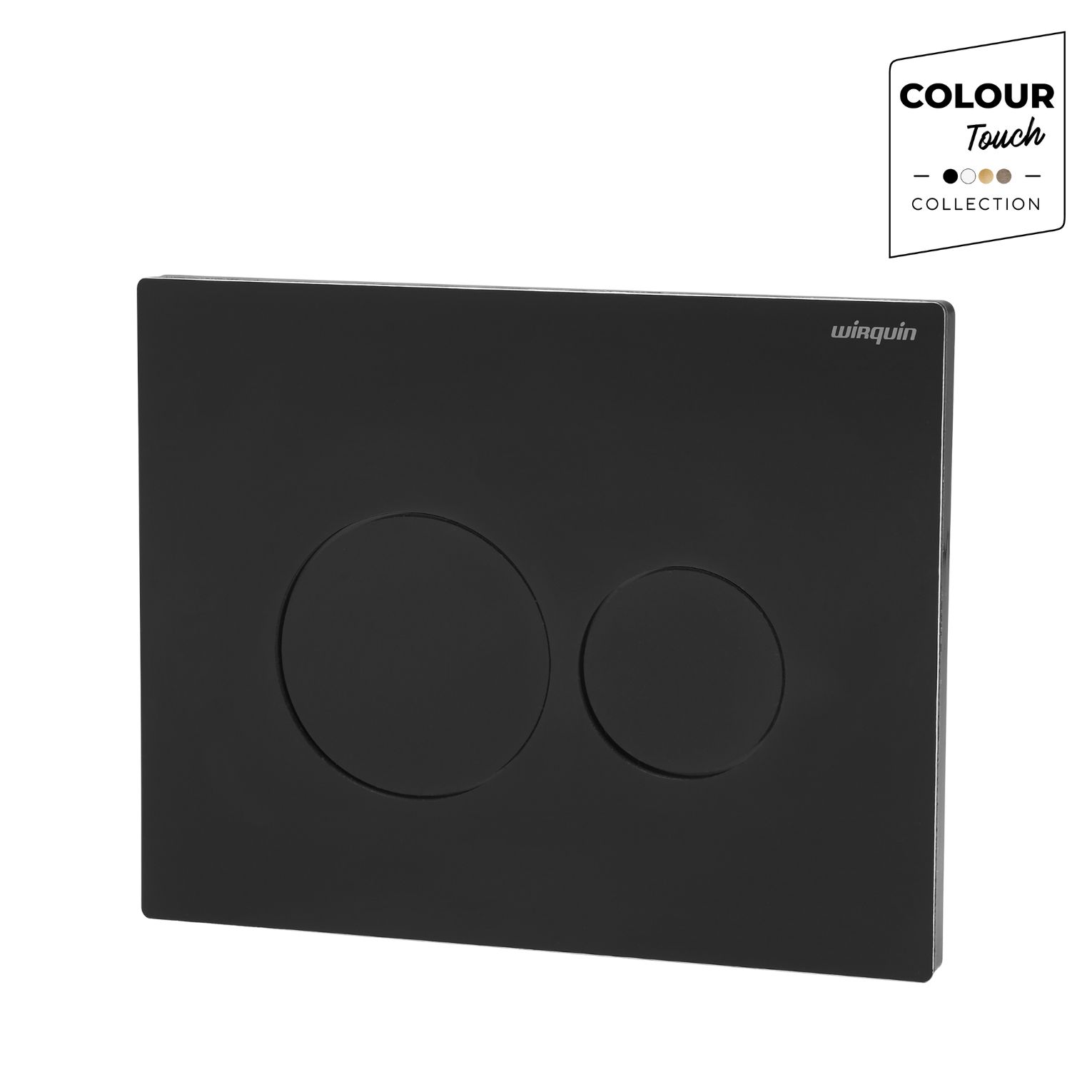 Lunar Dual Flush Control Plate - Black