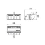 Slim + Membrane with Removable Hair Filter for Shower Waste